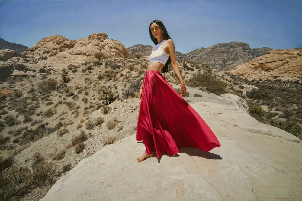 Untitled; Red Rocks by Yigal Ozeri, null
