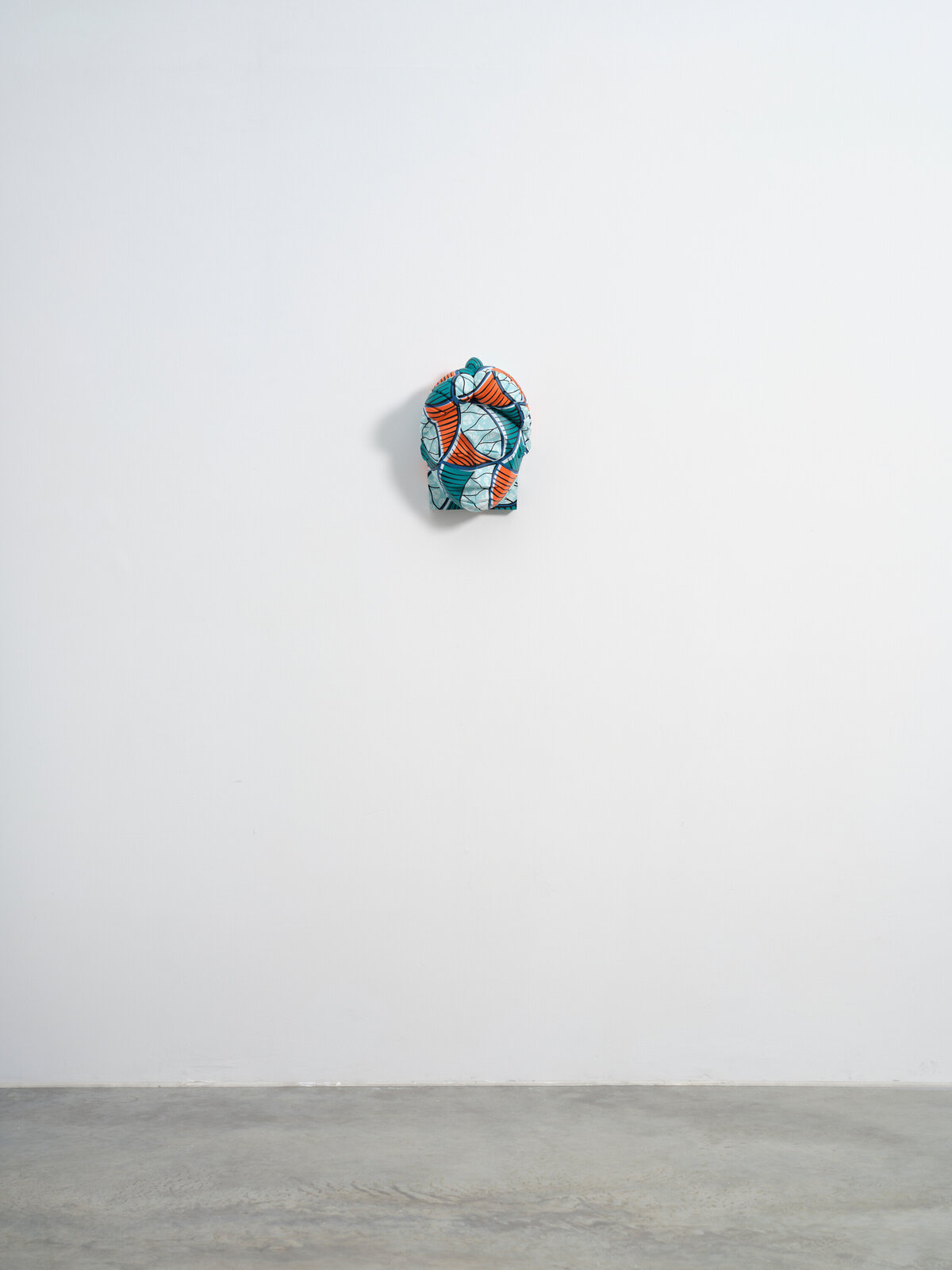 Artwork by Yinka Shonibare, Hybrid Mask (Shira-Punu), Made of Hand painted wooden mask 