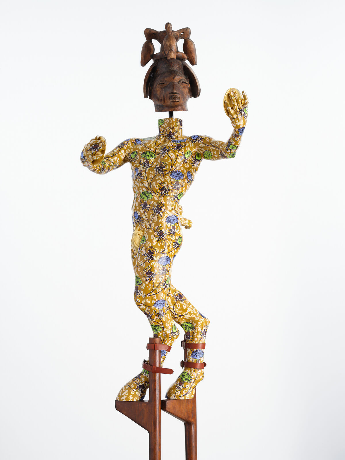Hybrid Sculpture (Satyr on Stilts) by Yinka Shonibare, 2024