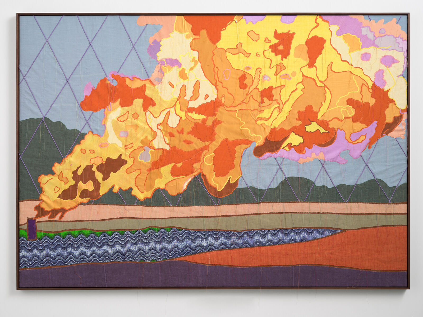 Nature Works (Gas Flare, Nigeria) by Yinka Shonibare, 2025