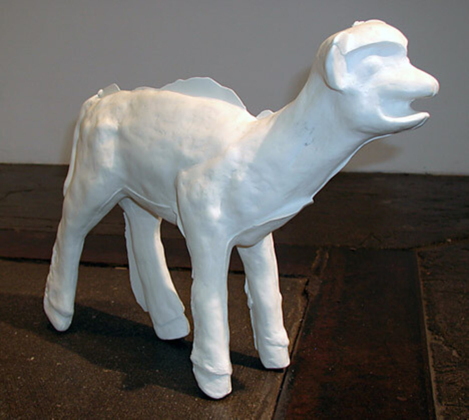 Artwork by Yoram Wolberger, Lamb, Made of Cast plastic 