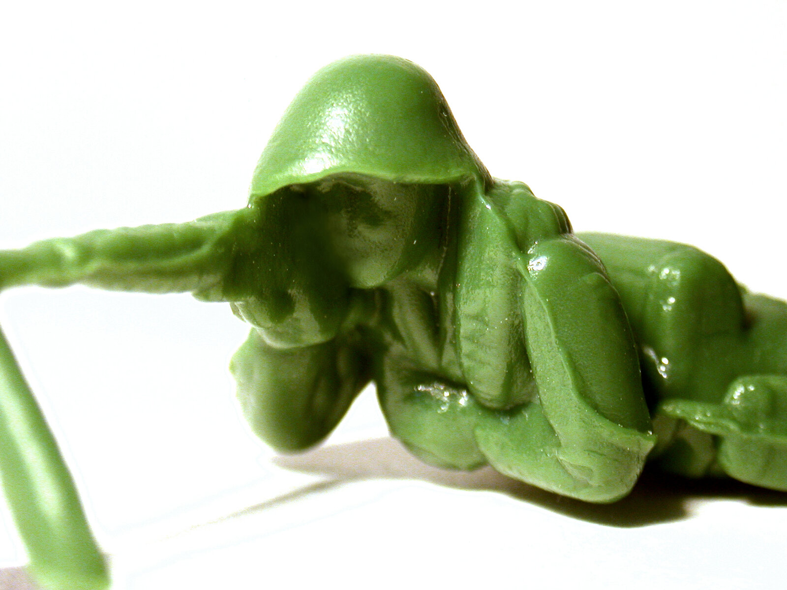 Artwork by Yoram Wolberger, Toy Soldier #5 (Prone Position), Made of Reinforced cast fiberglass composite and pigmented resin 