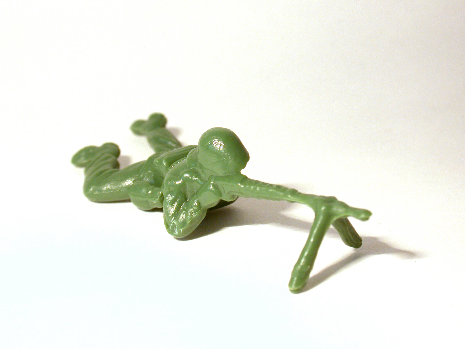 Artwork by Yoram Wolberger, Toy Soldier #5 (Prone Position), Made of Reinforced cast fiberglass composite and pigmented resin 
