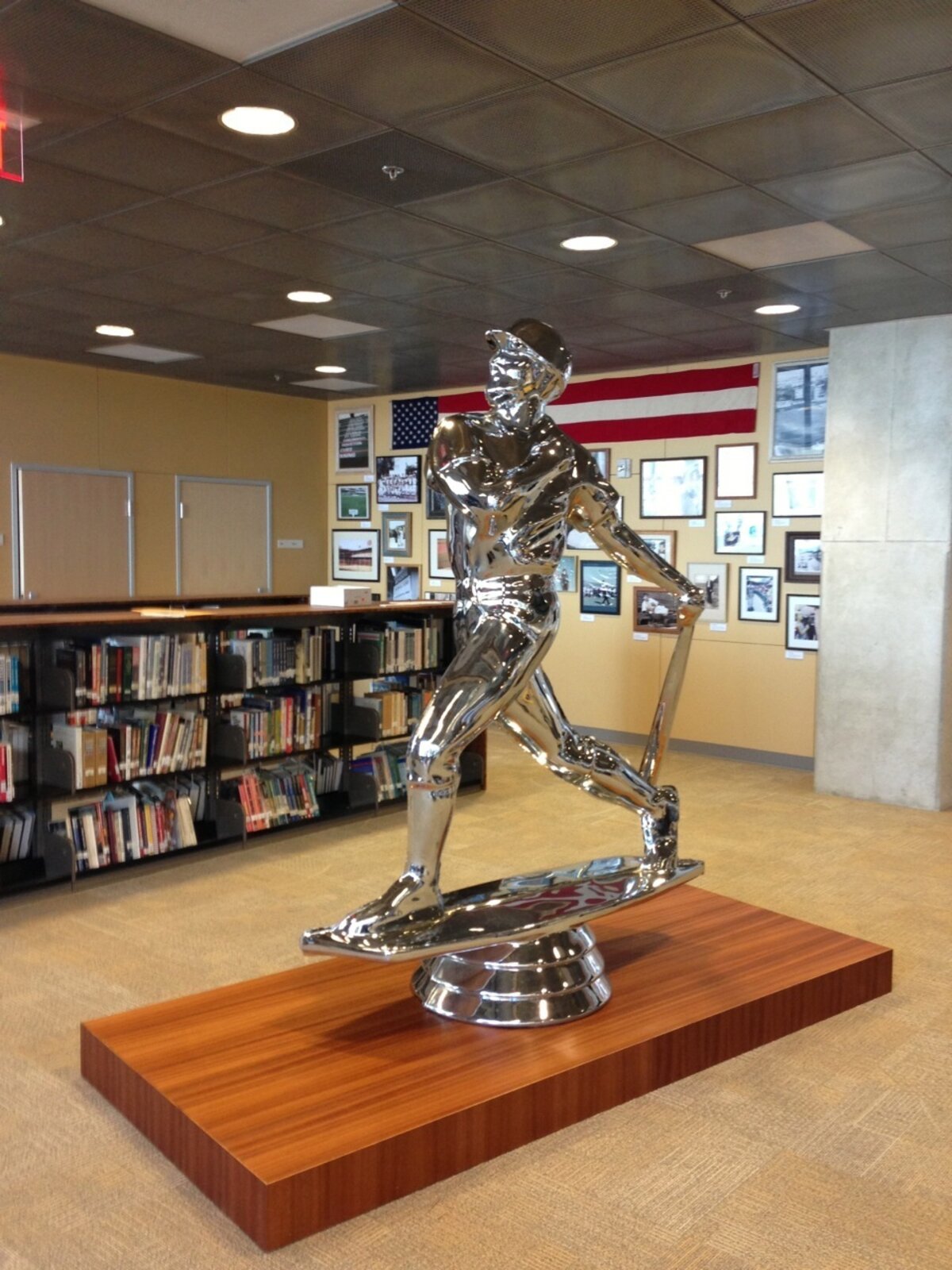 Artwork by Yoram Wolberger, TROPHY #1 (Baseball), Made of Cast stainless steel 