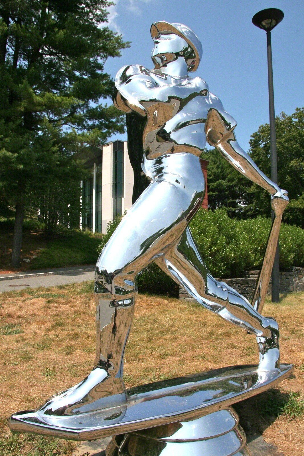 Artwork by Yoram Wolberger, TROPHY #1 (Baseball), Made of Cast stainless steel 