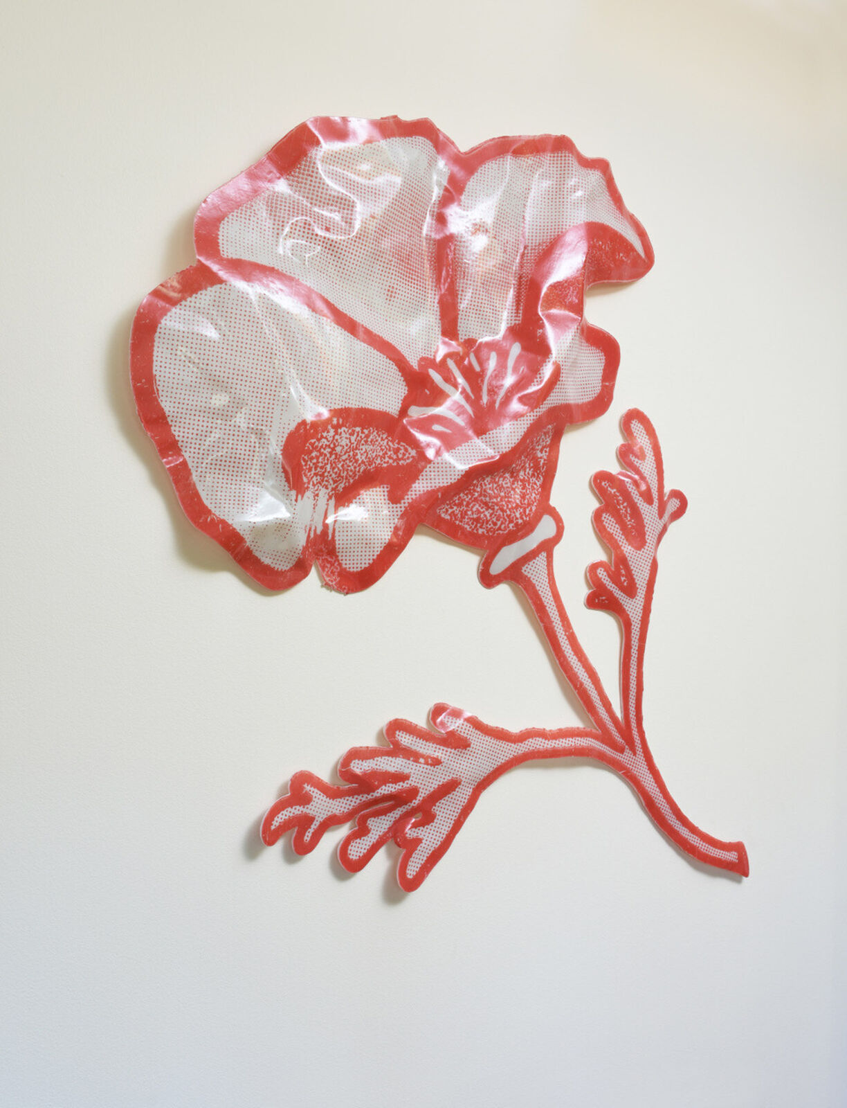 Artwork by Yoram Wolberger, THANK YOU (Poppy), Made of Fiberglass Composite and Archival Ink (Edition of 5 + 2 APs) 