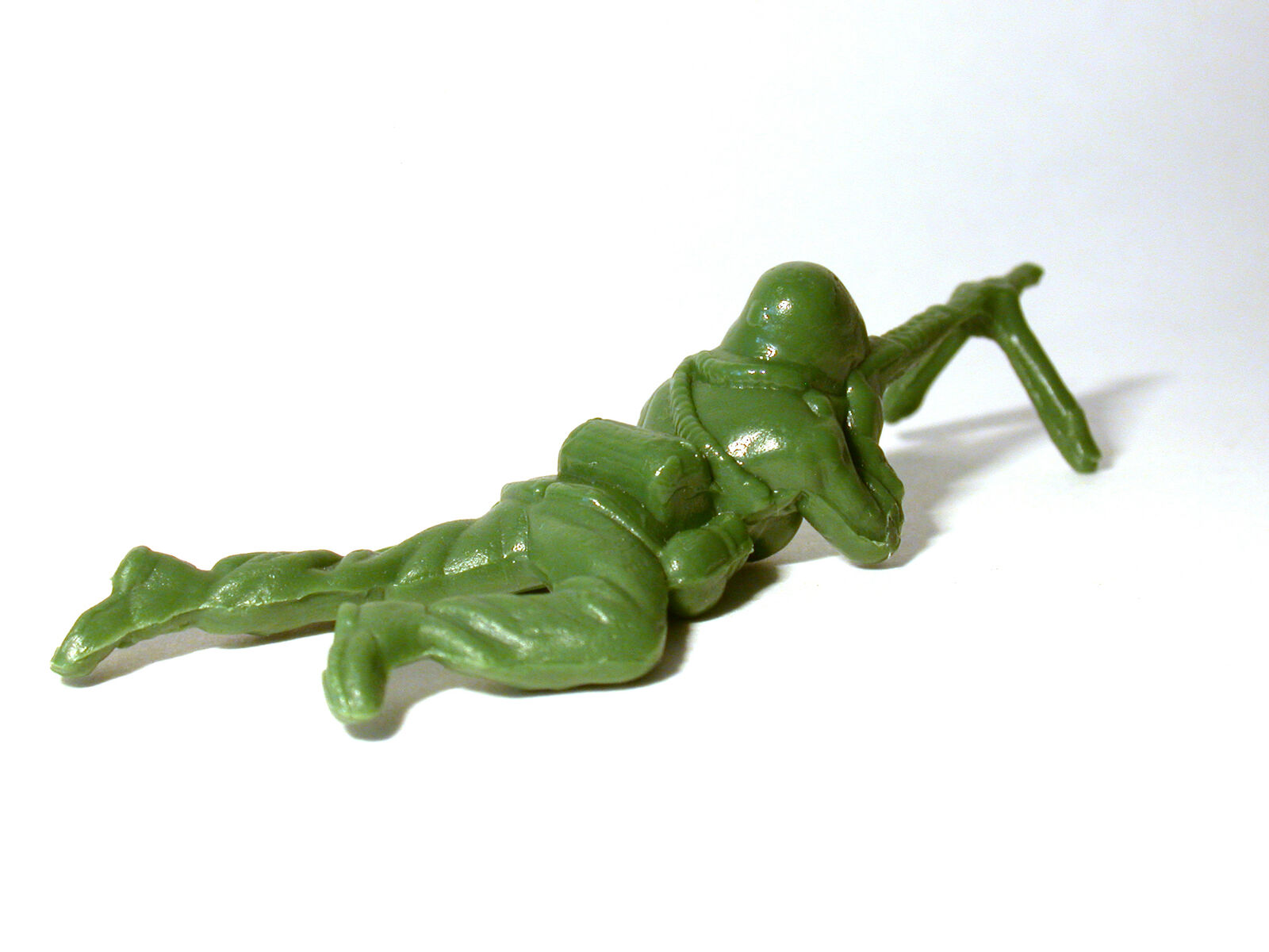 Artwork by Yoram Wolberger, Toy Soldier #5 (Prone Position), Made of Reinforced cast fiberglass composite and pigmented resin 