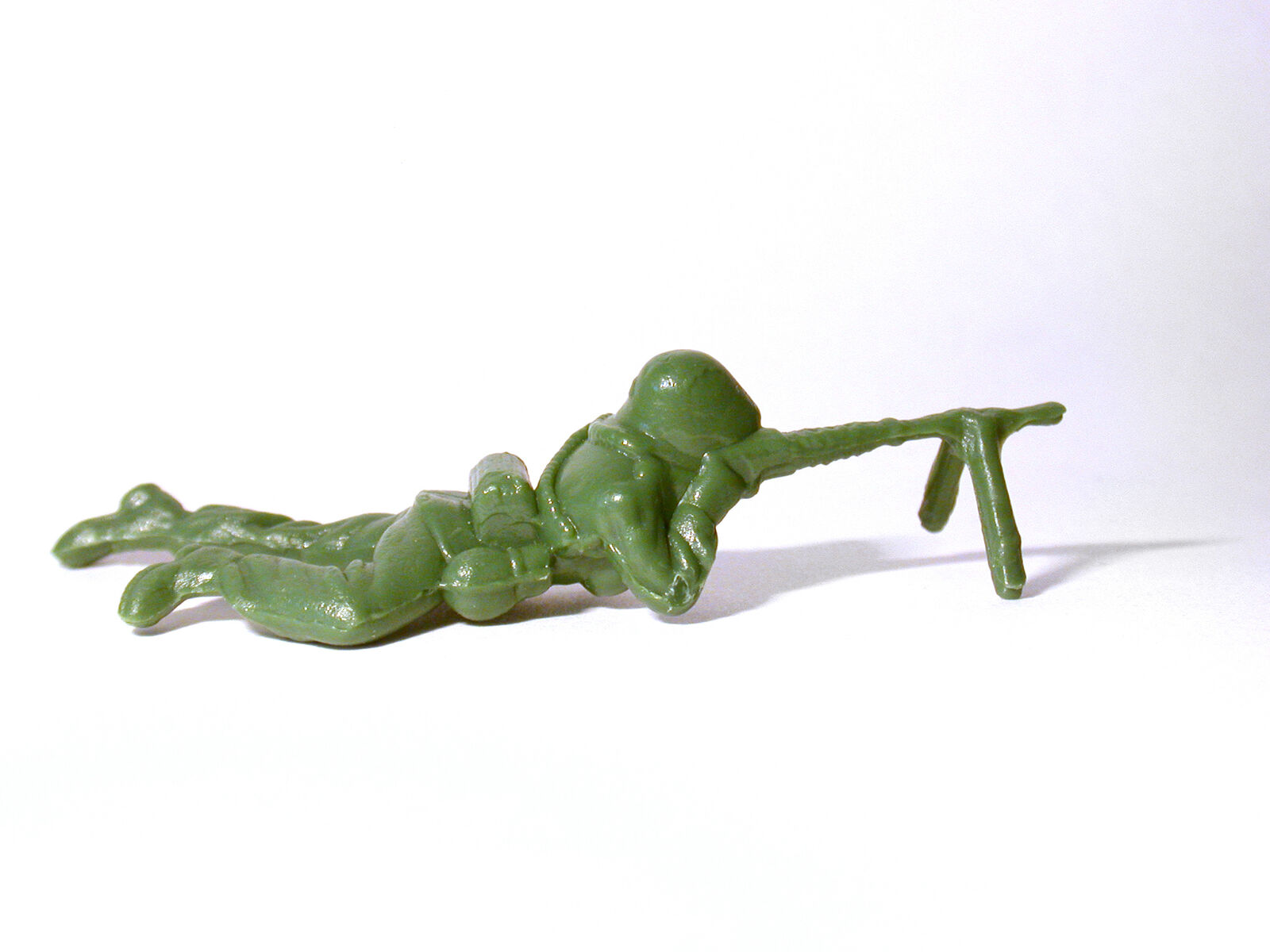 Artwork by Yoram Wolberger, Toy Soldier #5 (Prone Position), Made of Reinforced cast fiberglass composite and pigmented resin 