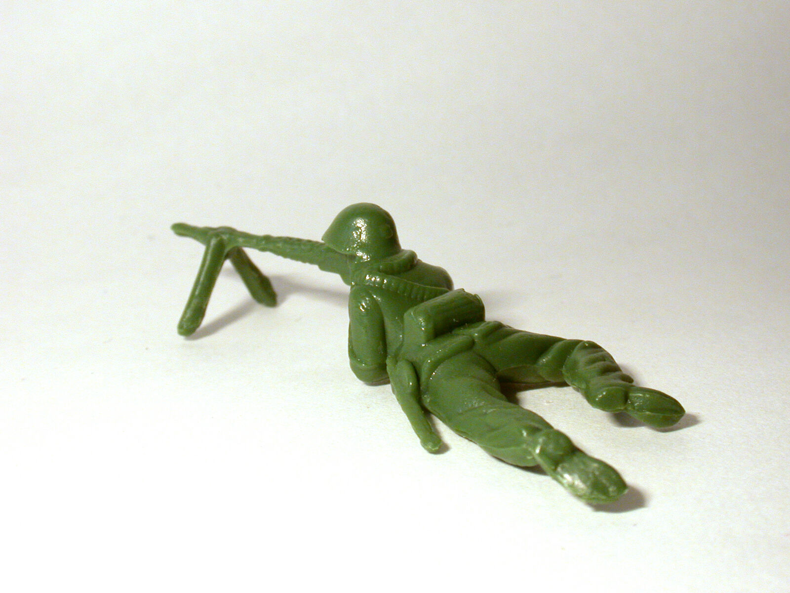 Artwork by Yoram Wolberger, Toy Soldier #5 (Prone Position), Made of Reinforced cast fiberglass composite and pigmented resin 