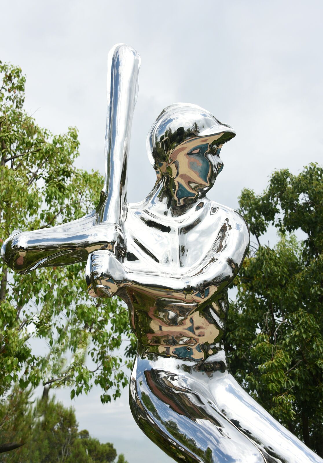 Artwork by Yoram Wolberger, TROPHY #2 (Baseball), Made of Cast stainless steel 