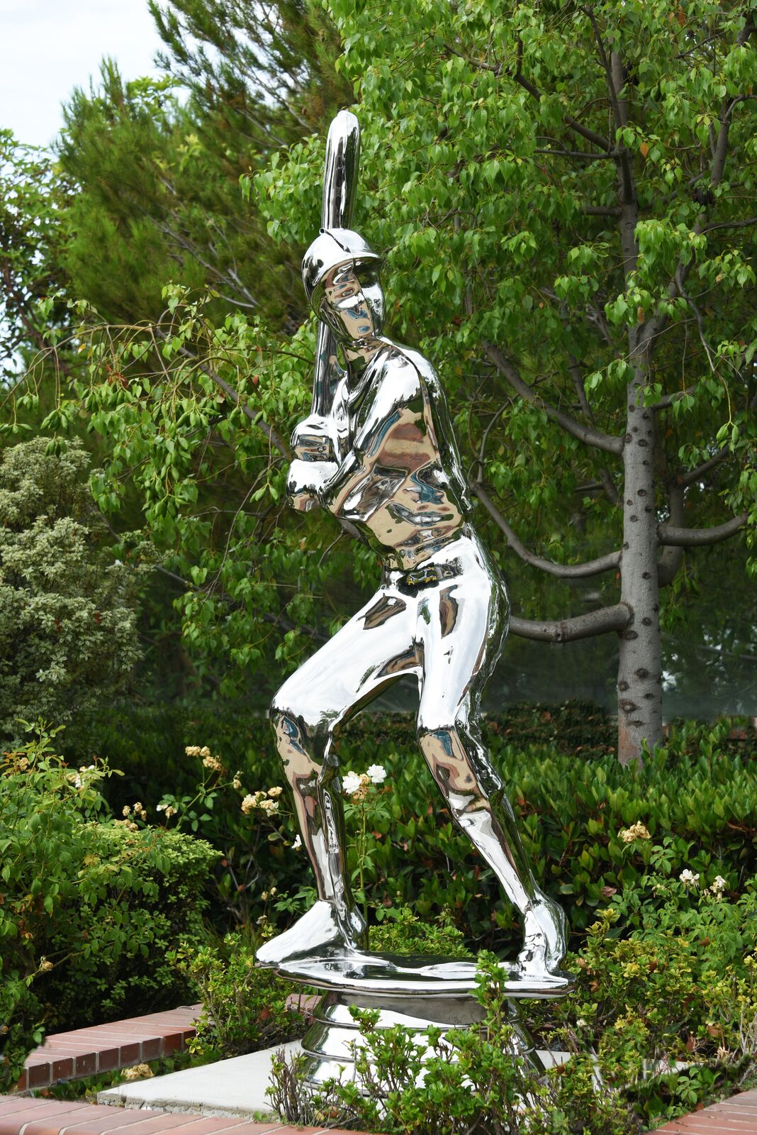 Artwork by Yoram Wolberger, TROPHY #2 (Baseball), Made of Cast stainless steel 