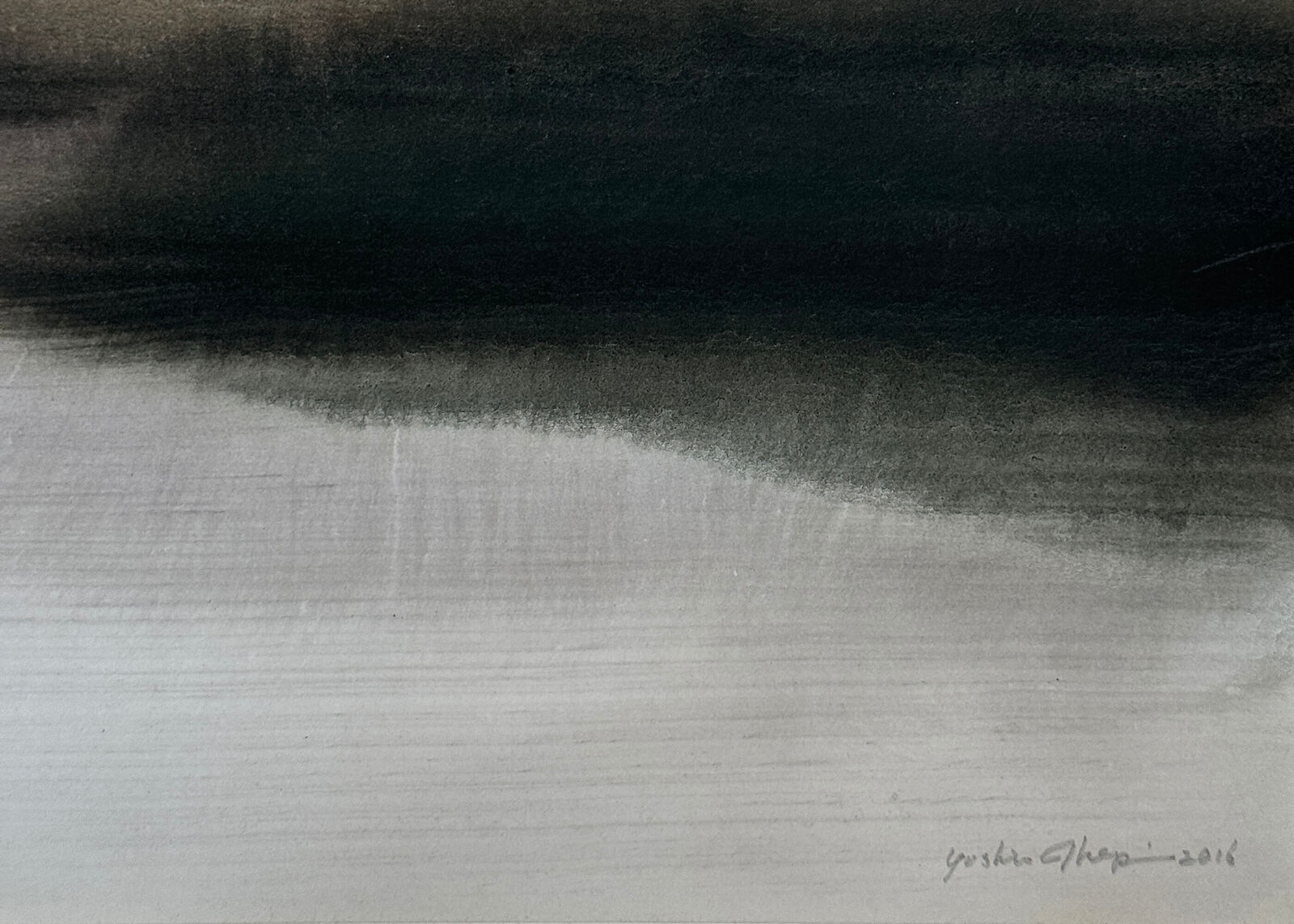 Artwork by Yoshio Ikezaki, Untitled, Made of Sumi ink and watercolor on paper 