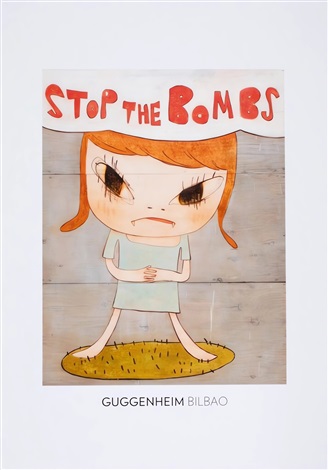 Stop the Bombs (2019) by Yoshitomo Nara, 2024
