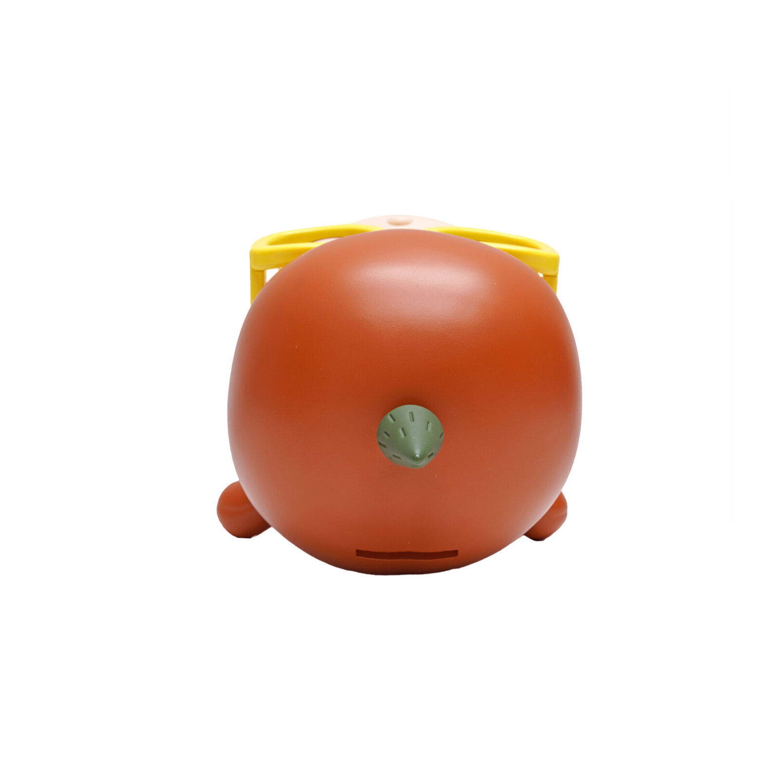 A small figurine of a boy wearing yellow glasses.