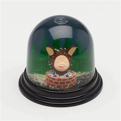 Dreaming in the Fountain Snow Globe by Yoshitomo Nara, 2001