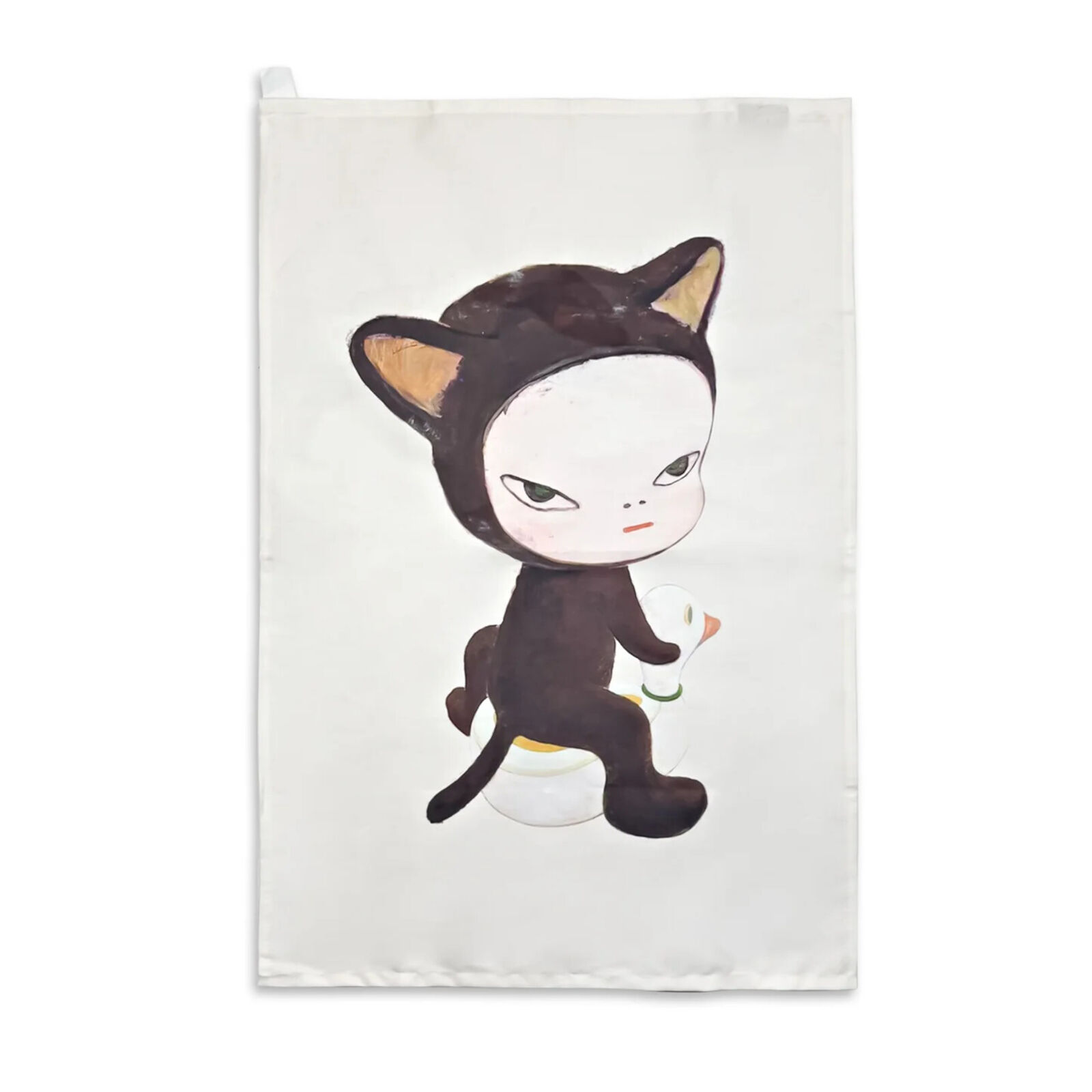 Yoshitomo Nara | Harmless Kitty Tea Towel (2025) | MutualArt