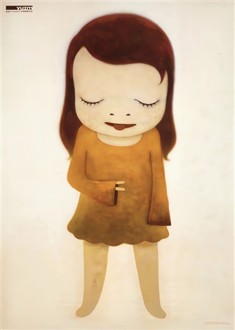 Artwork by Yoshitomo Nara, Jolie the Little Thinker, Made of Offset print 