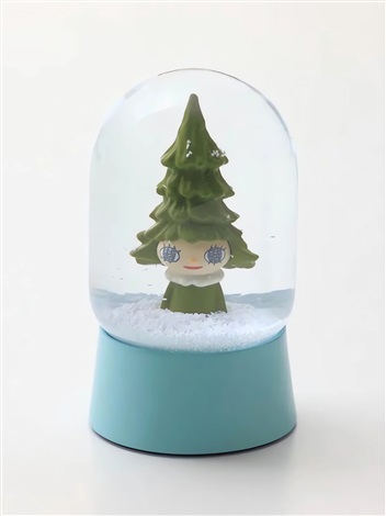 Artwork by Yoshitomo Nara, Miss Forest Snow Globe, Made of Resin, Glass 