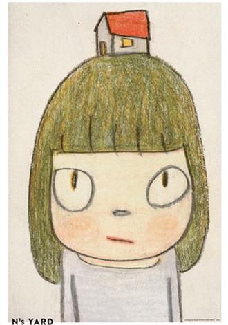 Artwork by Yoshitomo Nara, thinking my home, Made of Lithograph 