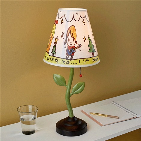 Artwork by Yoshitomo Nara, Y.N. Lamp by Yoshitomo Nara, Made of Metal, Plastic 