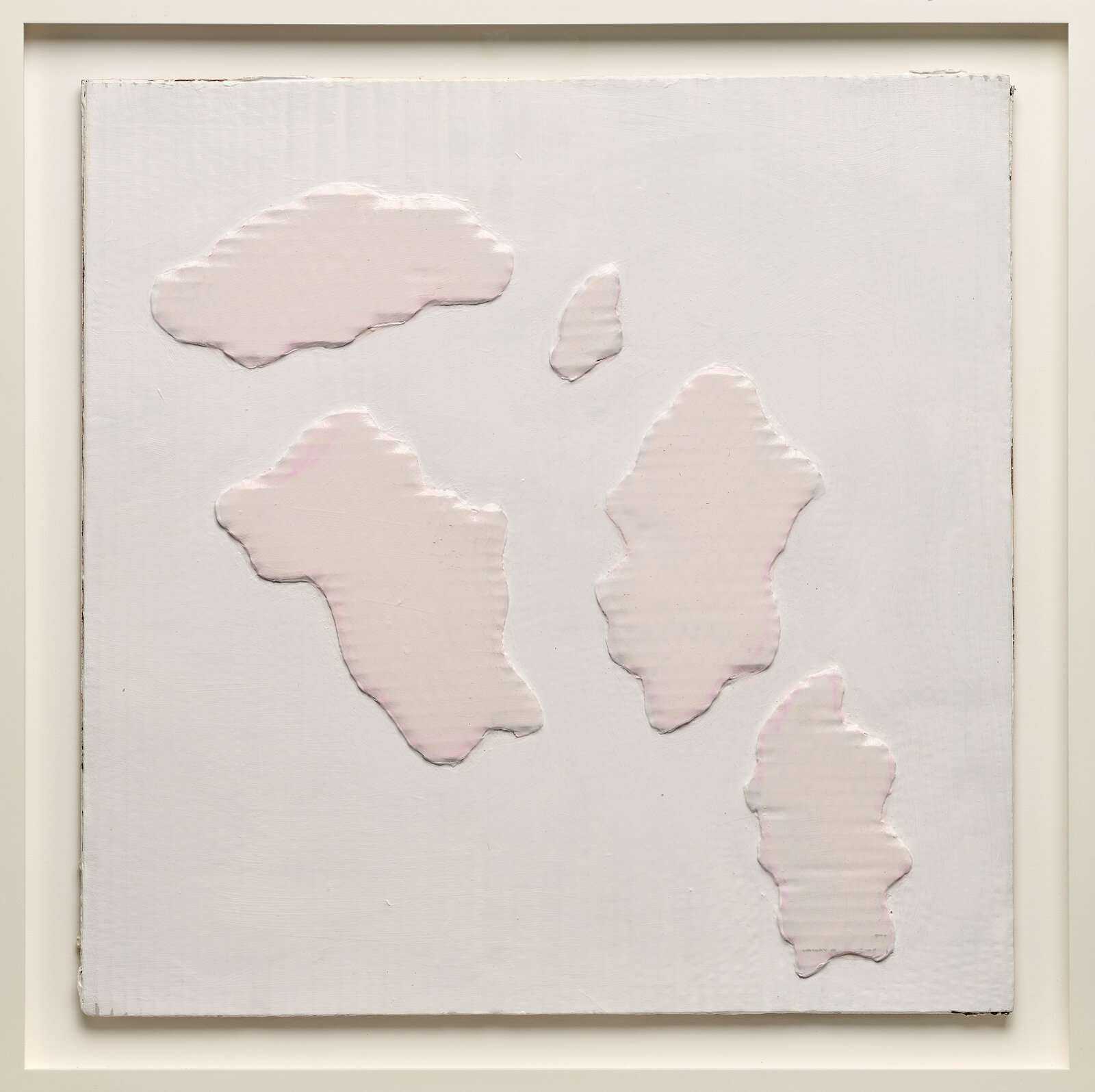Artwork by Yto Barrada, Land and Water Forms (Bettina), Made of Acrylic and gesso on cardboard, set of ten 