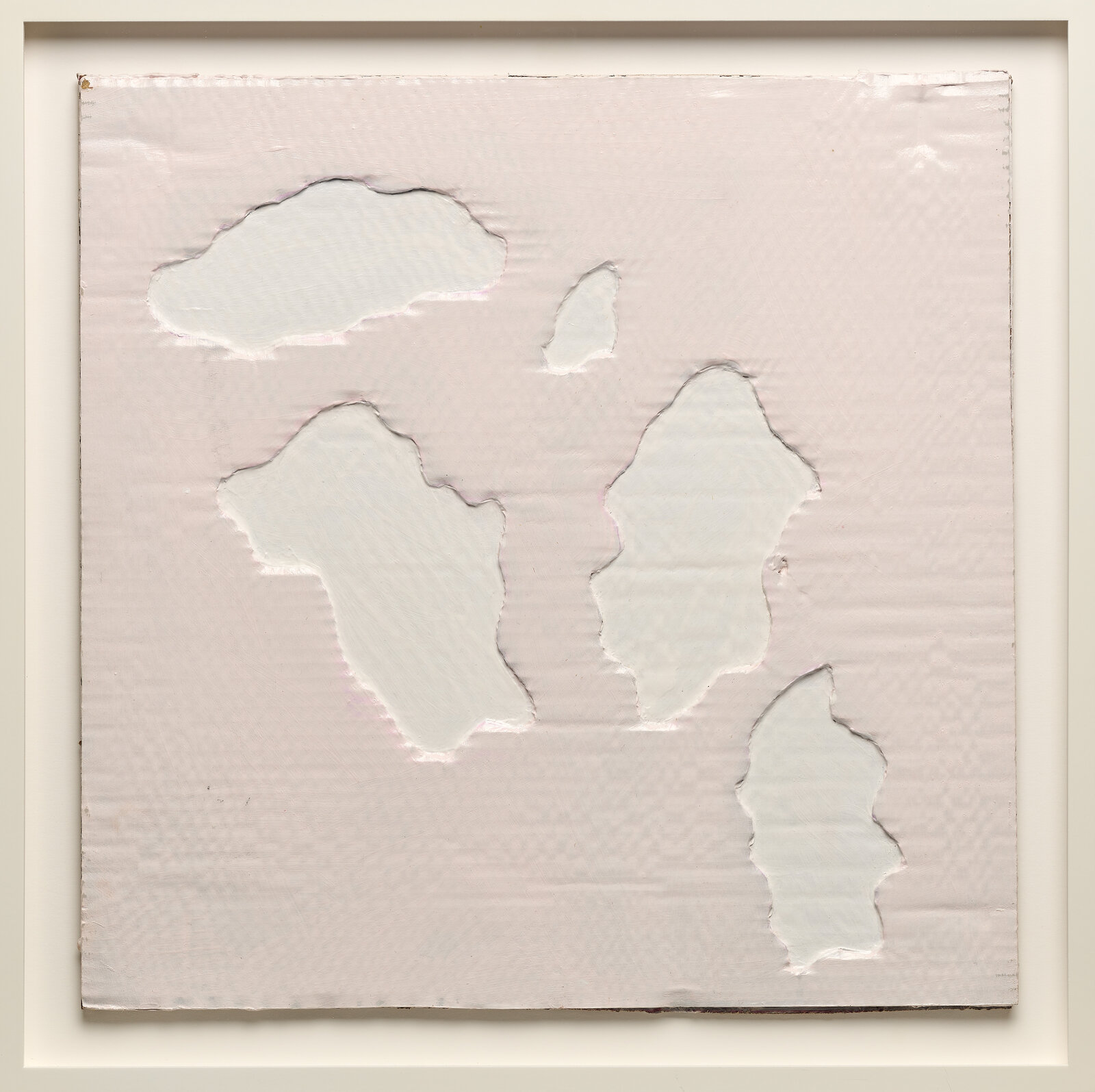 Artwork by Yto Barrada, Land and Water Forms (Bettina), Made of Acrylic and gesso on cardboard, set of ten 