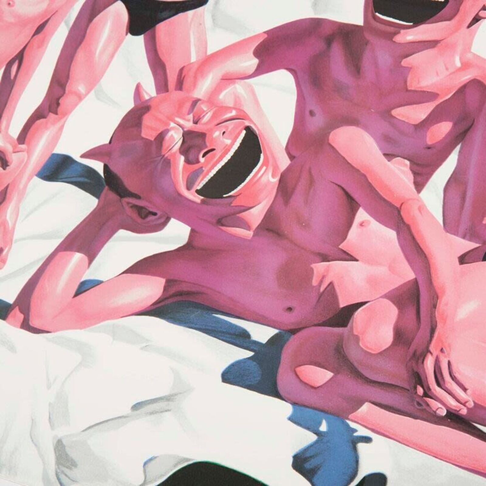 Artwork by Yue Minjun, Backyard Garden, Made of Lithograph on paper 