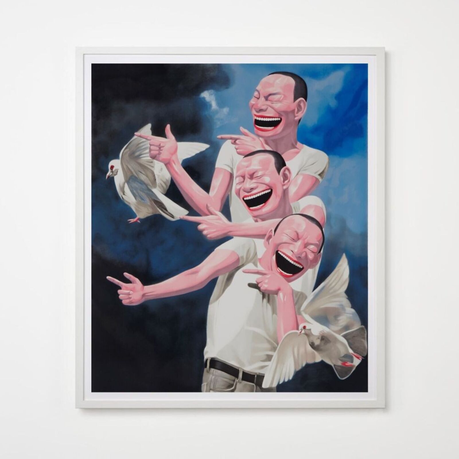 Birds of Peace by Yue Minjun, 2009