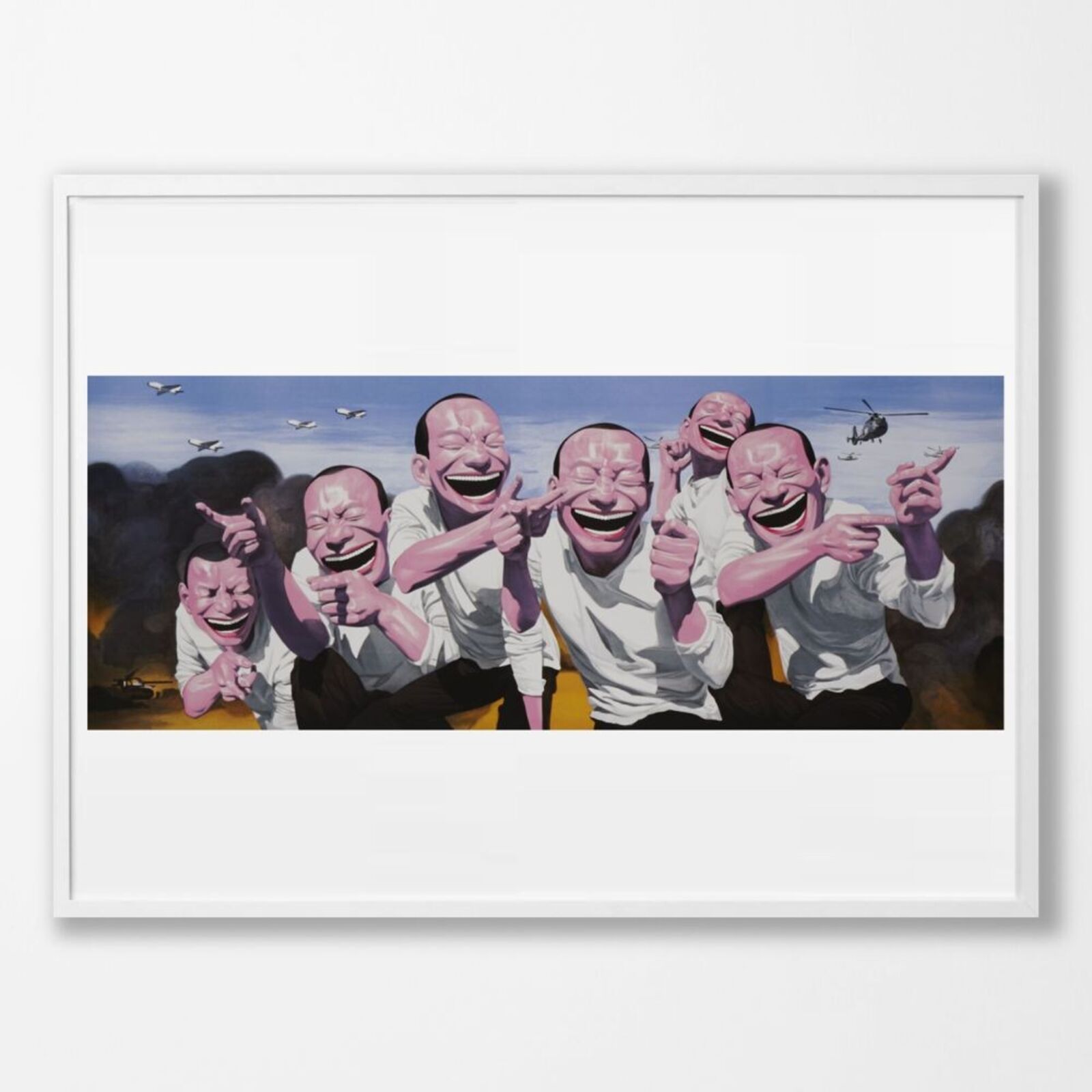 Artwork by Yue Minjun, Fighting, Made of Lithograph on paper 