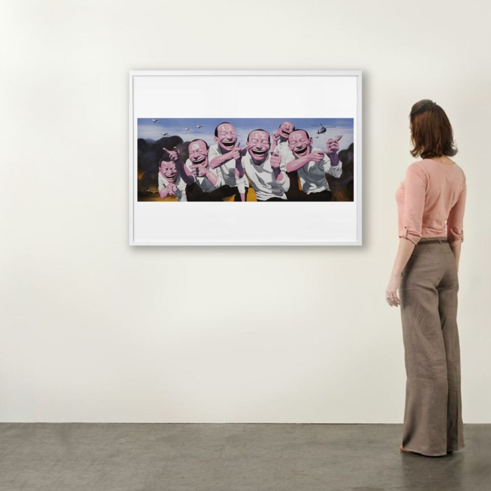 Artwork by Yue Minjun, Fighting, Made of Lithograph on paper 