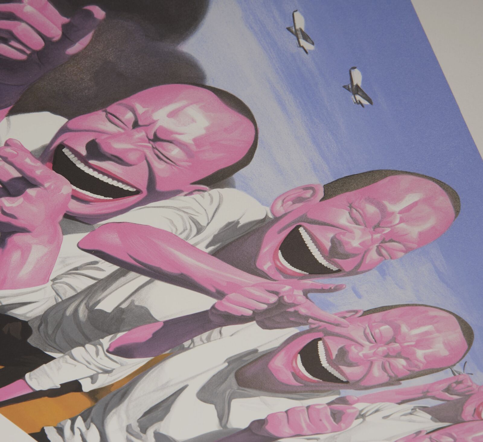 Artwork by Yue Minjun, Fighting, Made of Lithograph on paper 