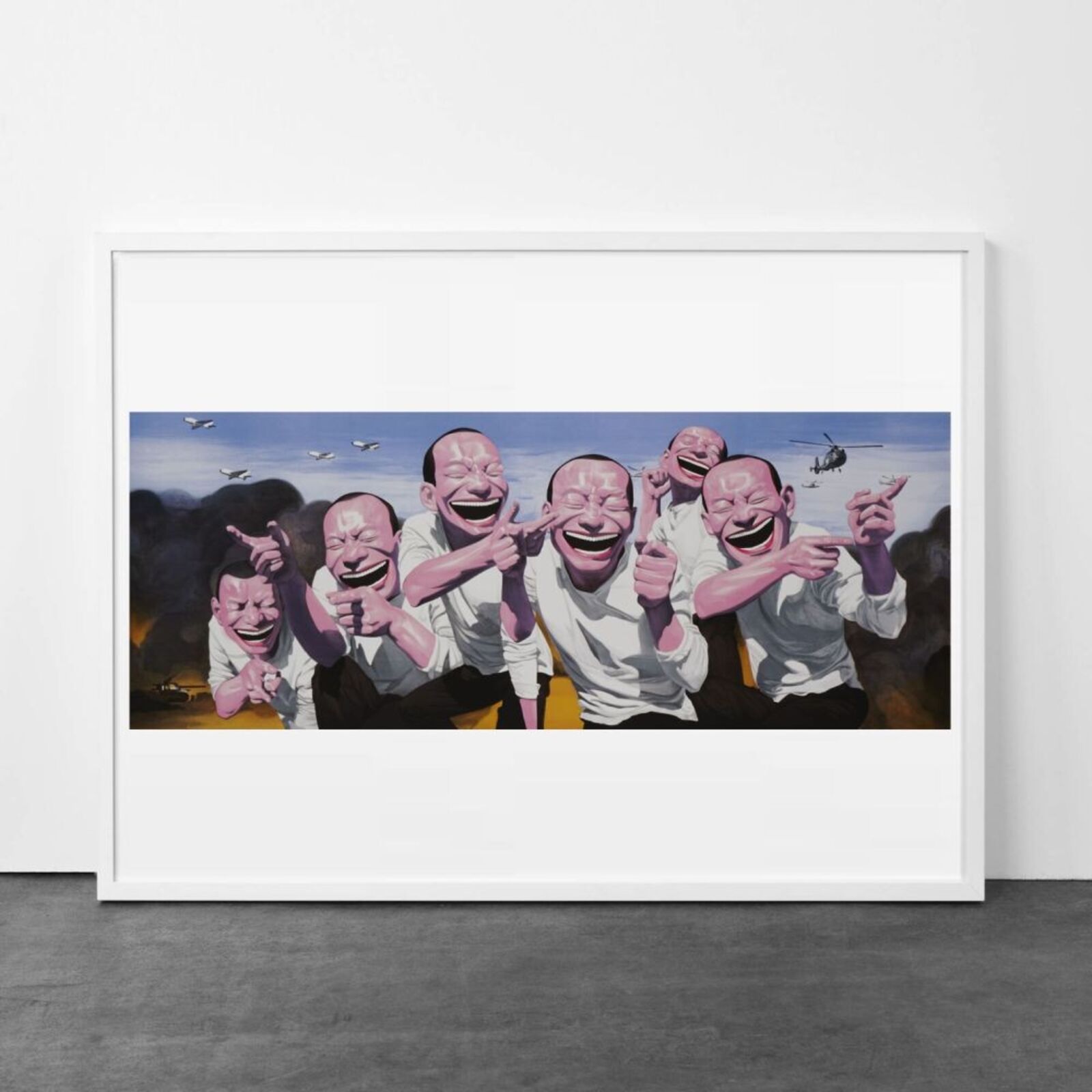 Artwork by Yue Minjun, Fighting, Made of Lithograph on paper 