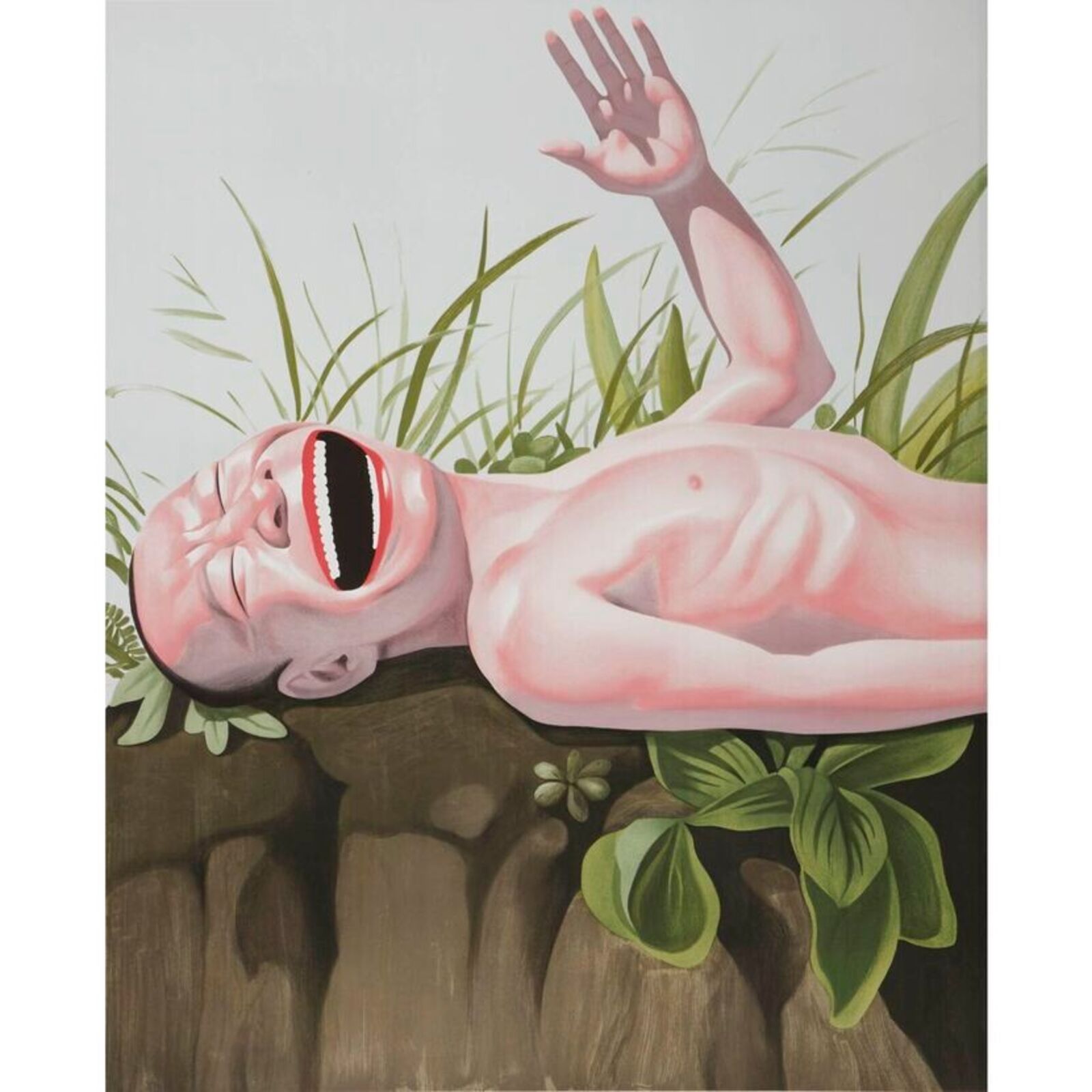 Artwork by Yue Minjun, Hero Here, Made of Lithograph on paper 