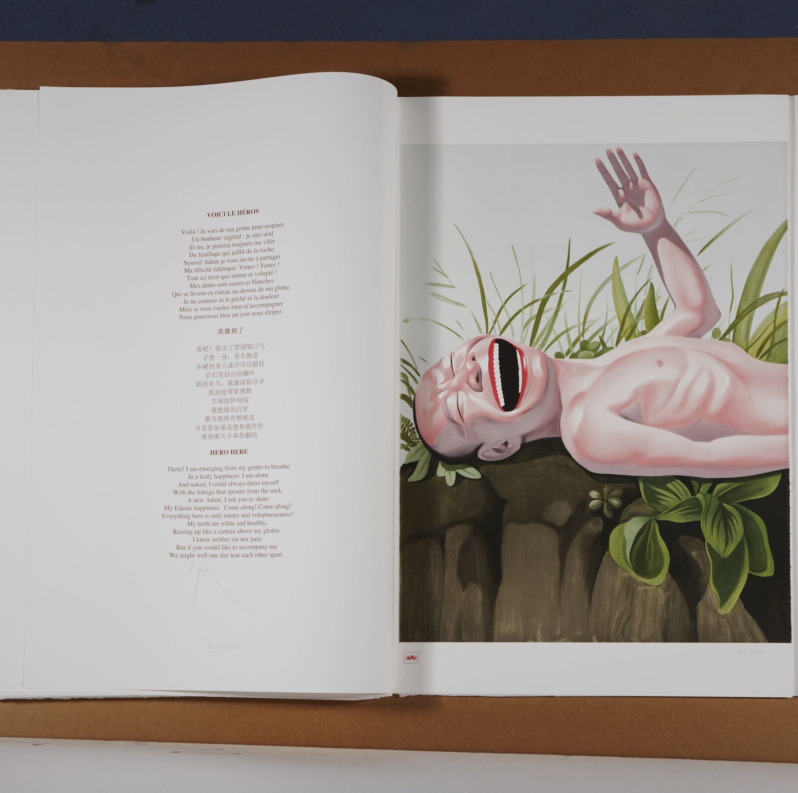 Artwork by Yue Minjun, Hero Here, Made of Lithograph on paper 