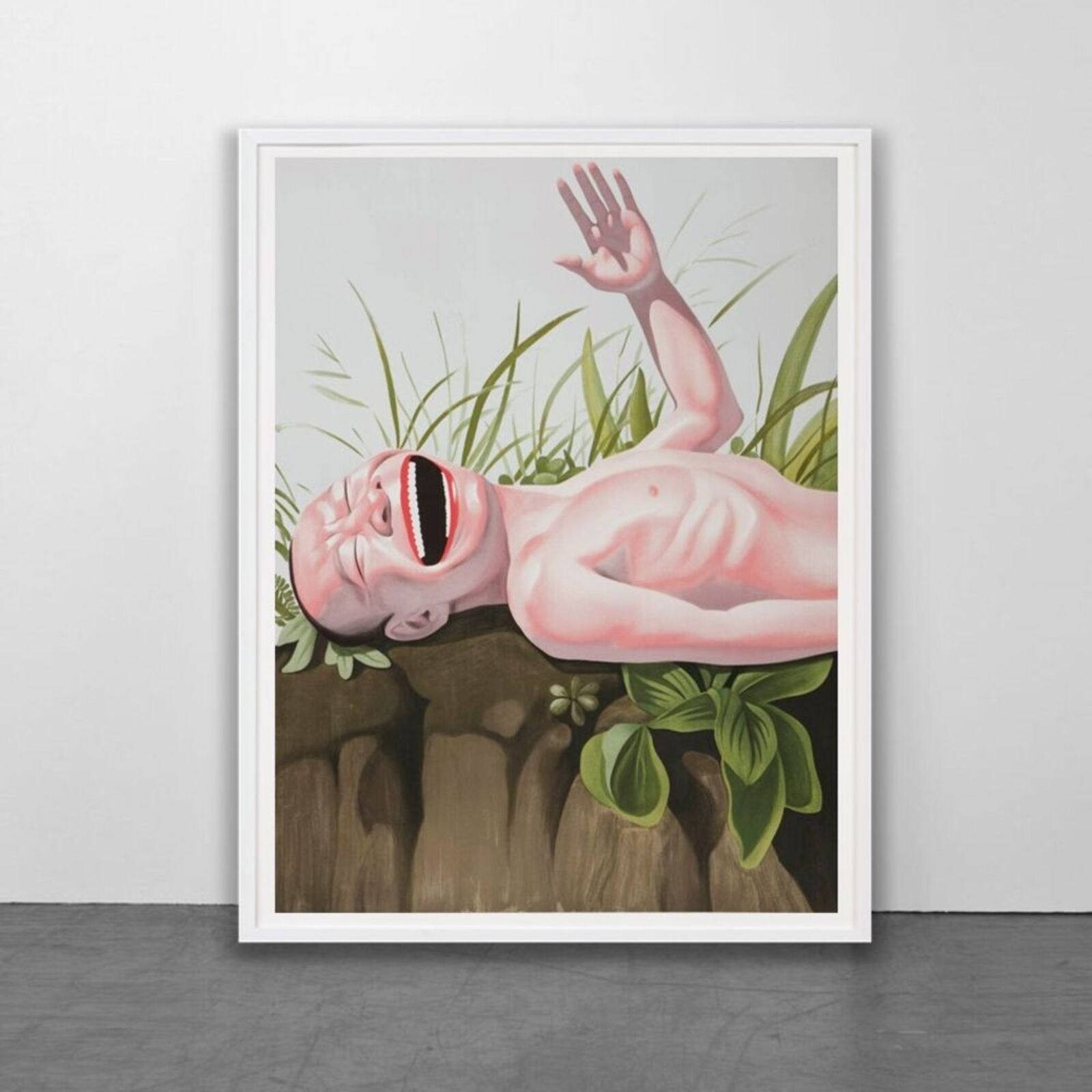 Artwork by Yue Minjun, Hero Here, Made of Lithograph on paper 