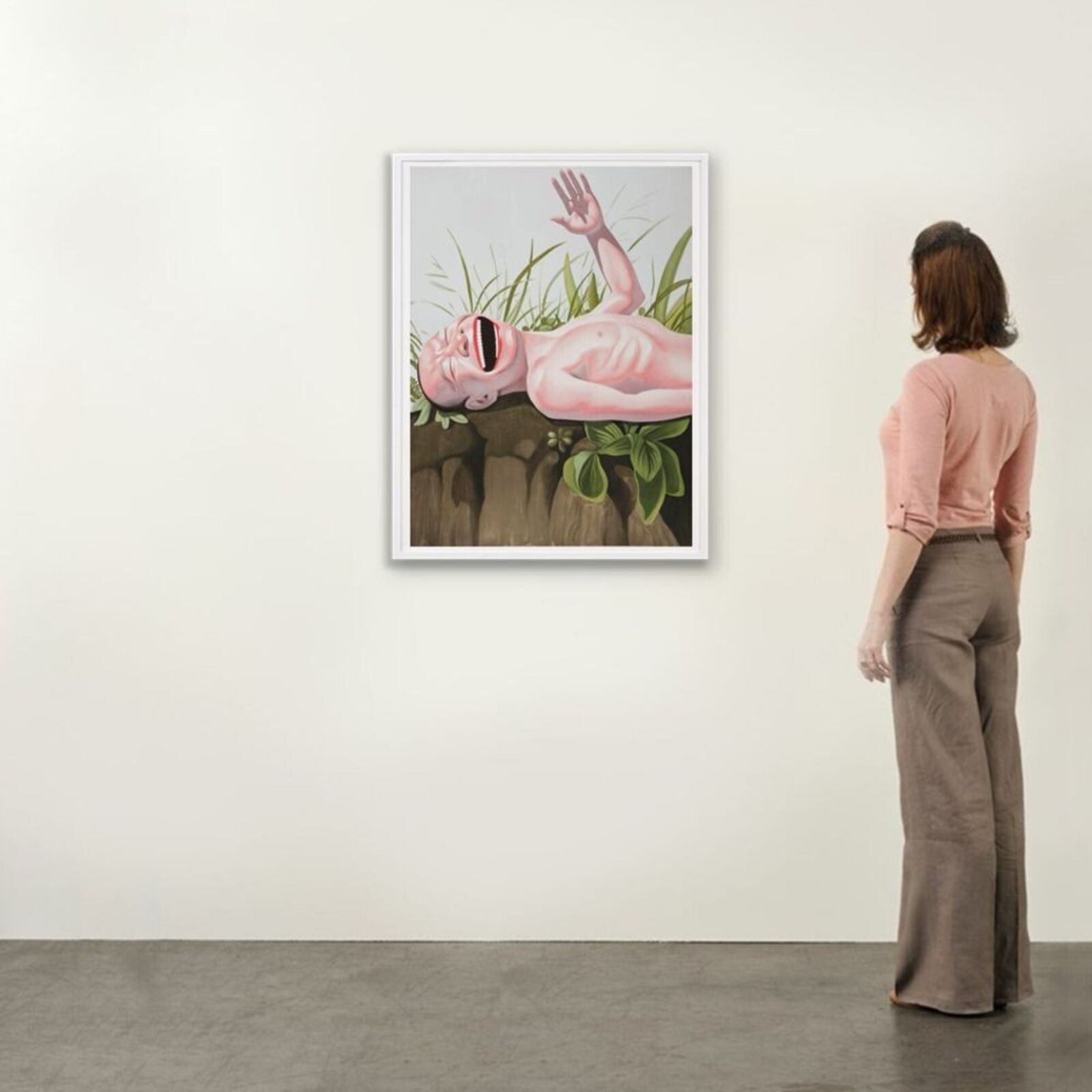 Artwork by Yue Minjun, Hero Here, Made of Lithograph on paper 