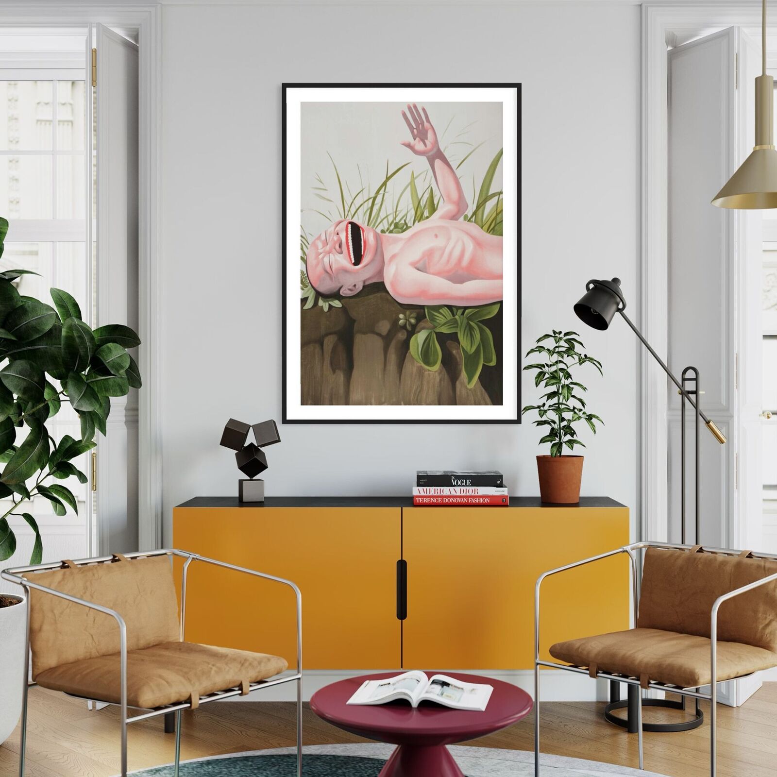 Artwork by Yue Minjun, Hero Here, Made of Lithograph on paper 