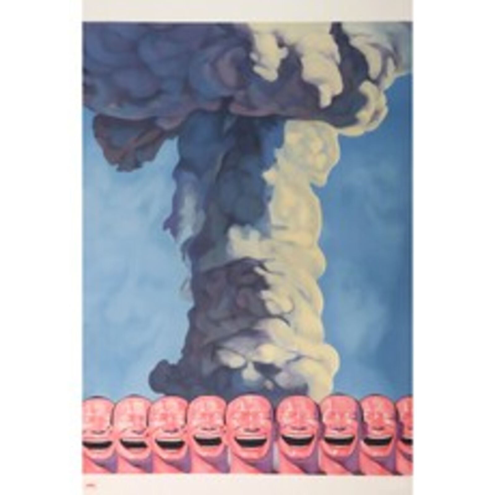 Artwork by Yue Minjun, Mushroom Cloud, Made of Lithograph on paper 