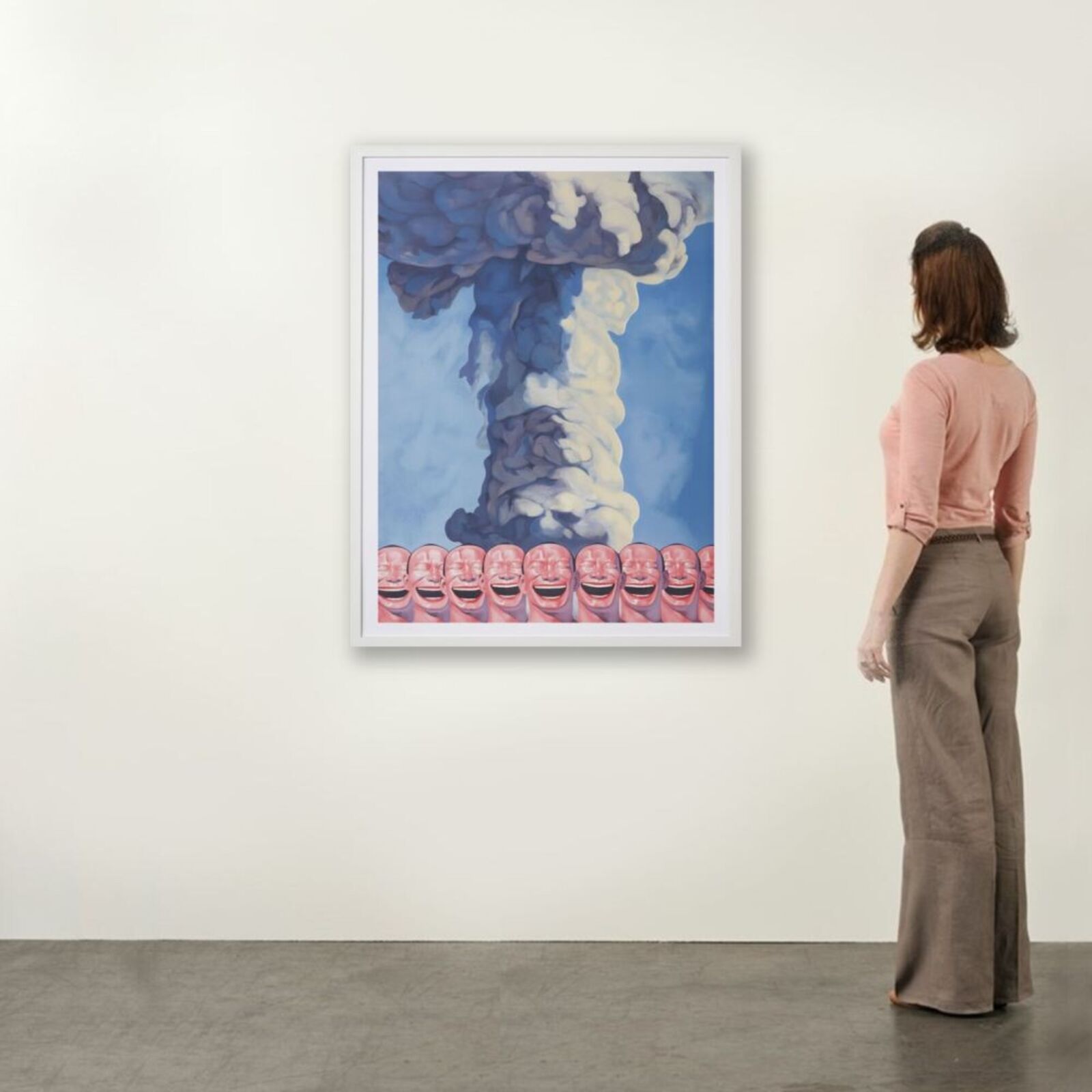 Artwork by Yue Minjun, Mushroom Cloud, Made of Lithograph on paper 