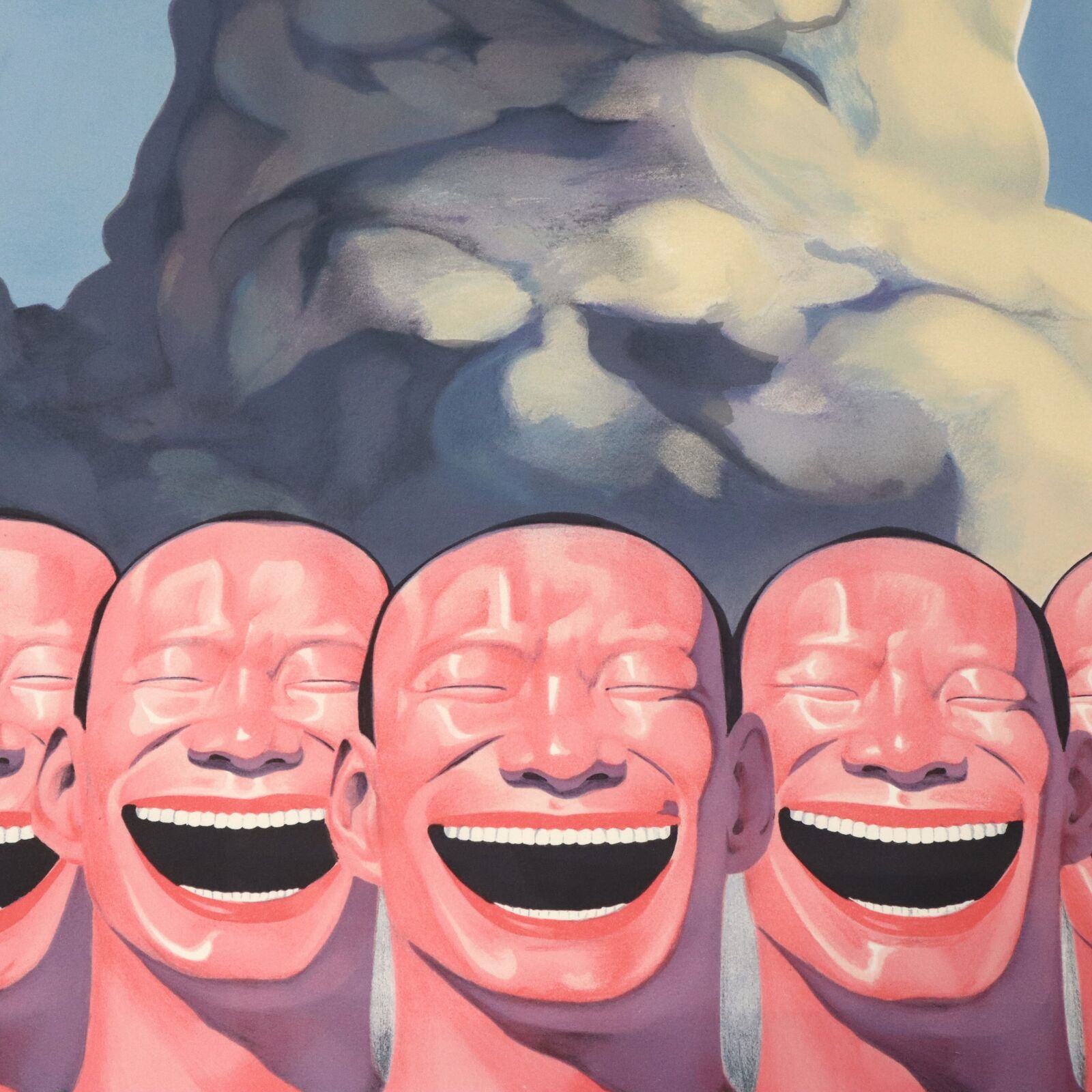 Artwork by Yue Minjun, Mushroom Cloud, Made of Lithograph on paper 