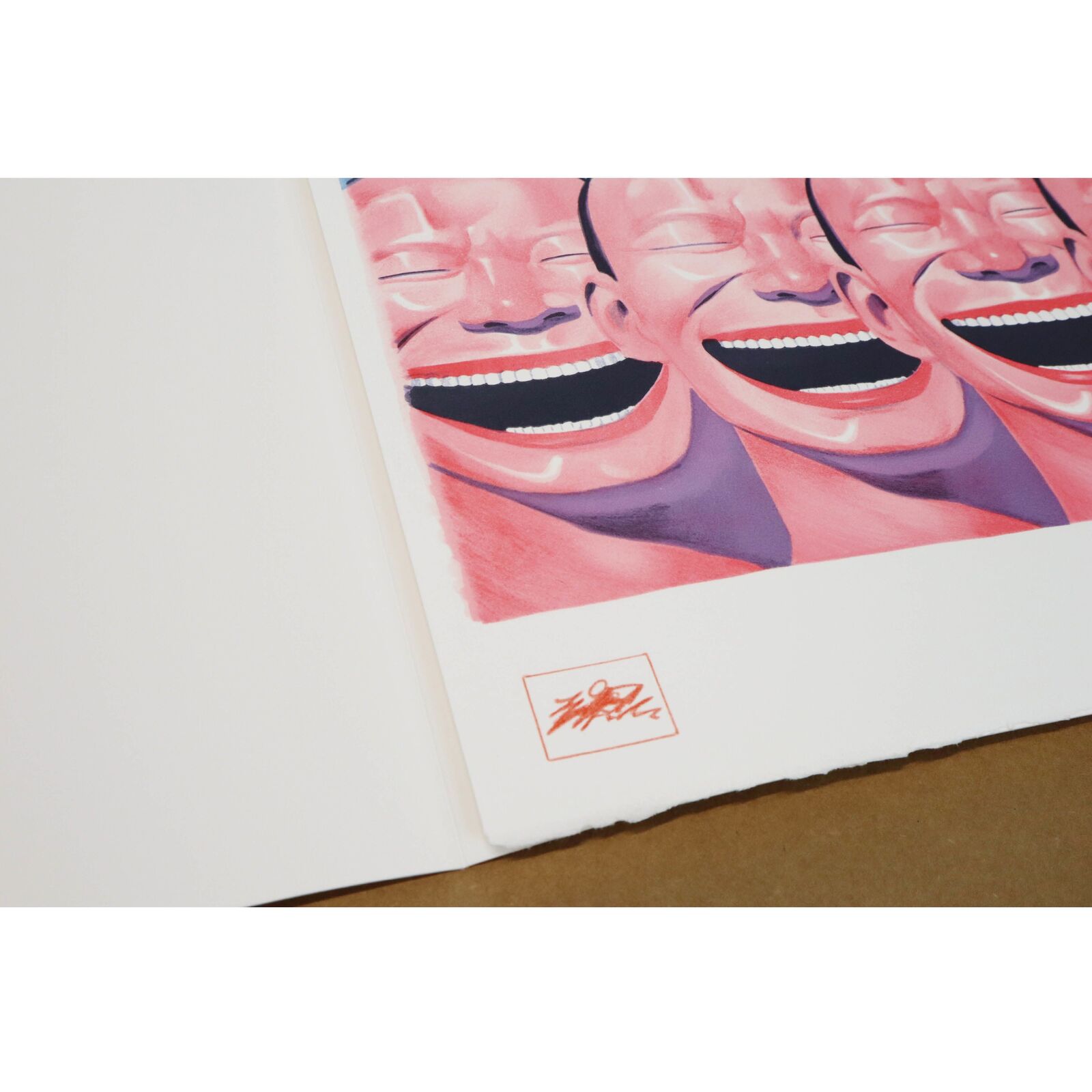 Artwork by Yue Minjun, Mushroom Cloud, Made of Lithograph on paper 