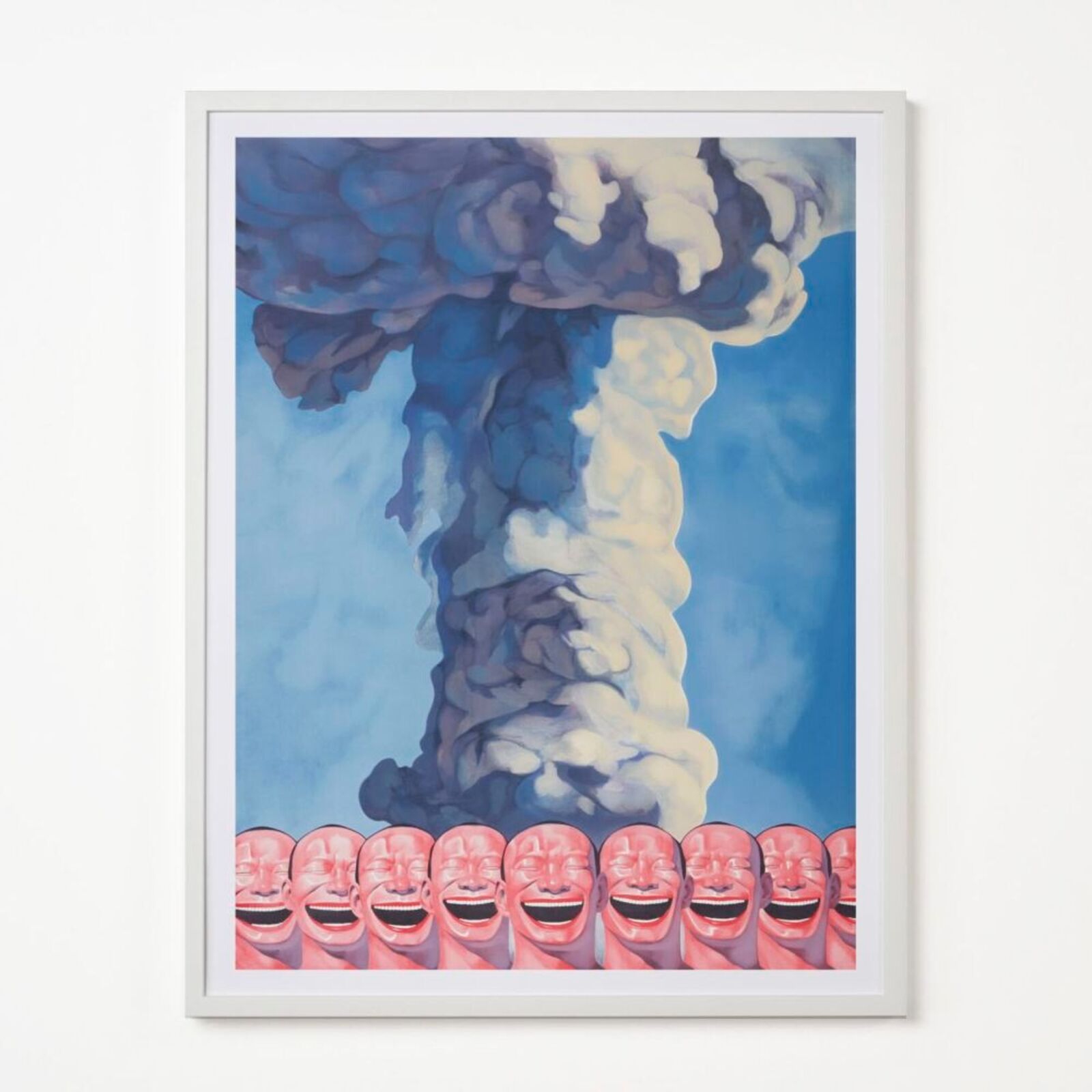 Mushroom Cloud by Yue Minjun, 2009