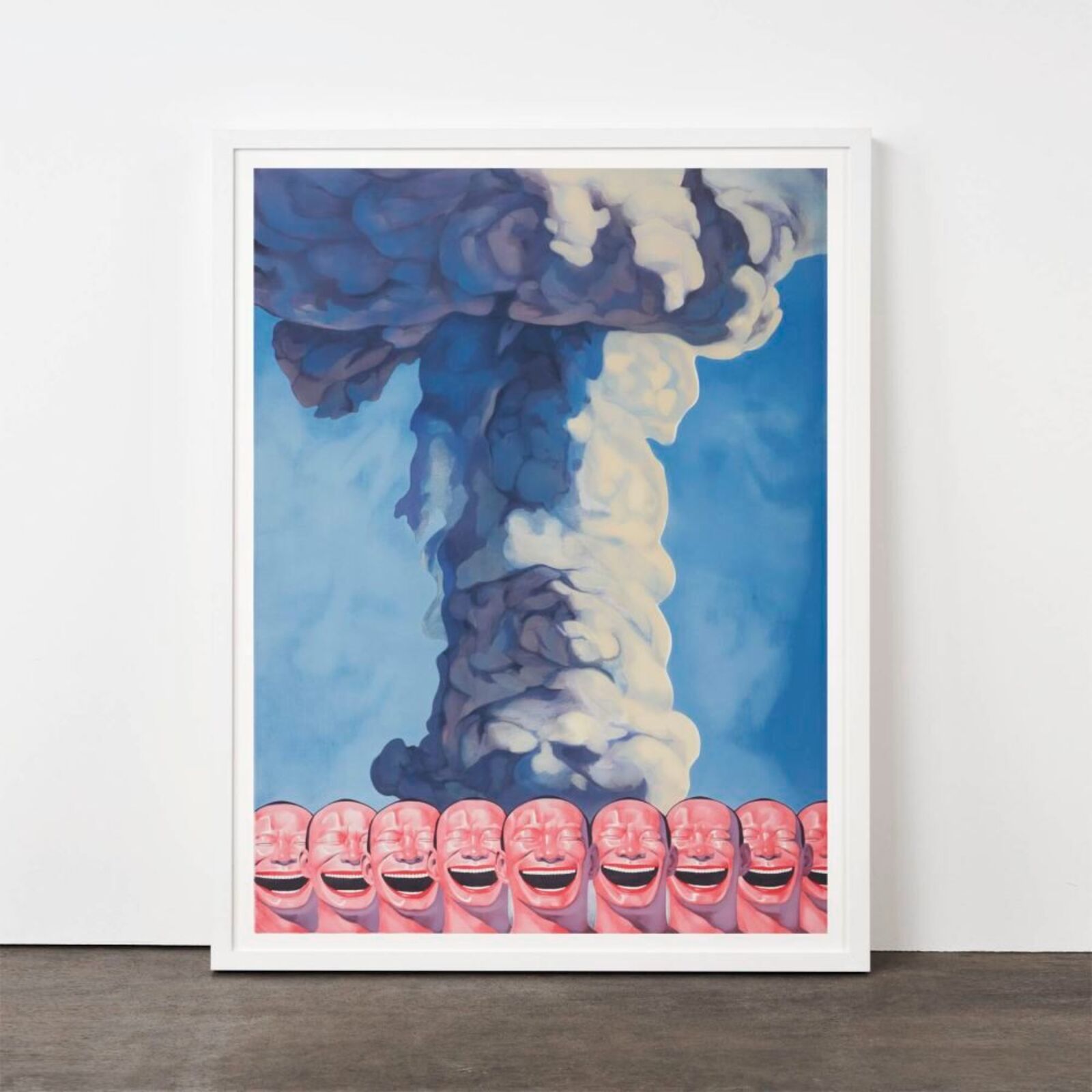 Artwork by Yue Minjun, Mushroom Cloud, Made of Lithograph on paper 
