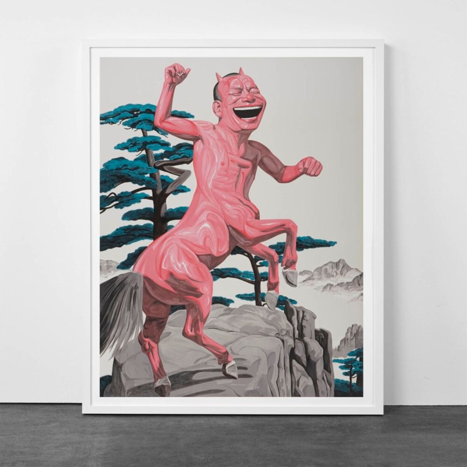 Artwork by Yue Minjun, Pine Tree, Made of Lithograph on paper 