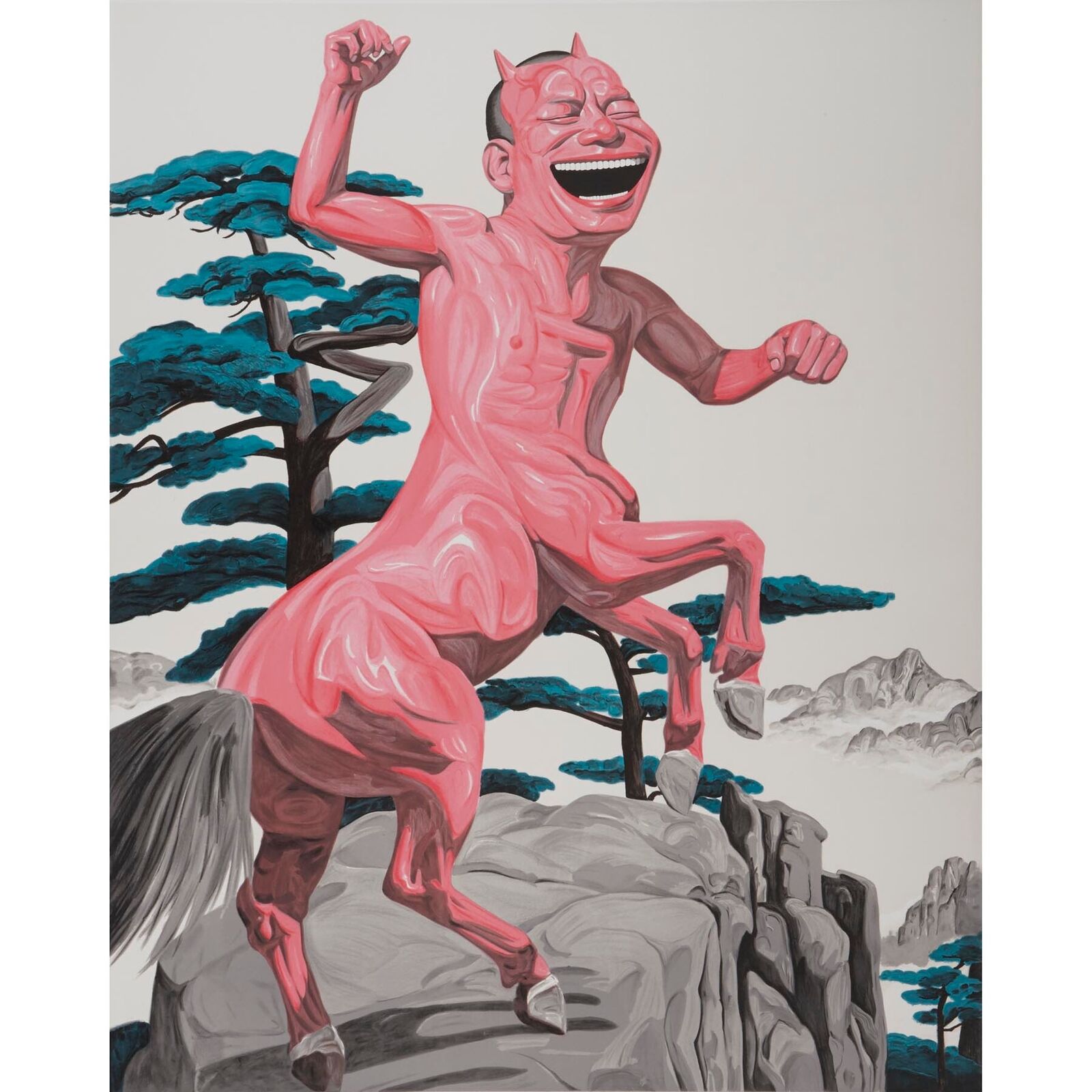 Artwork by Yue Minjun, Pine Tree, Made of Lithograph on paper 