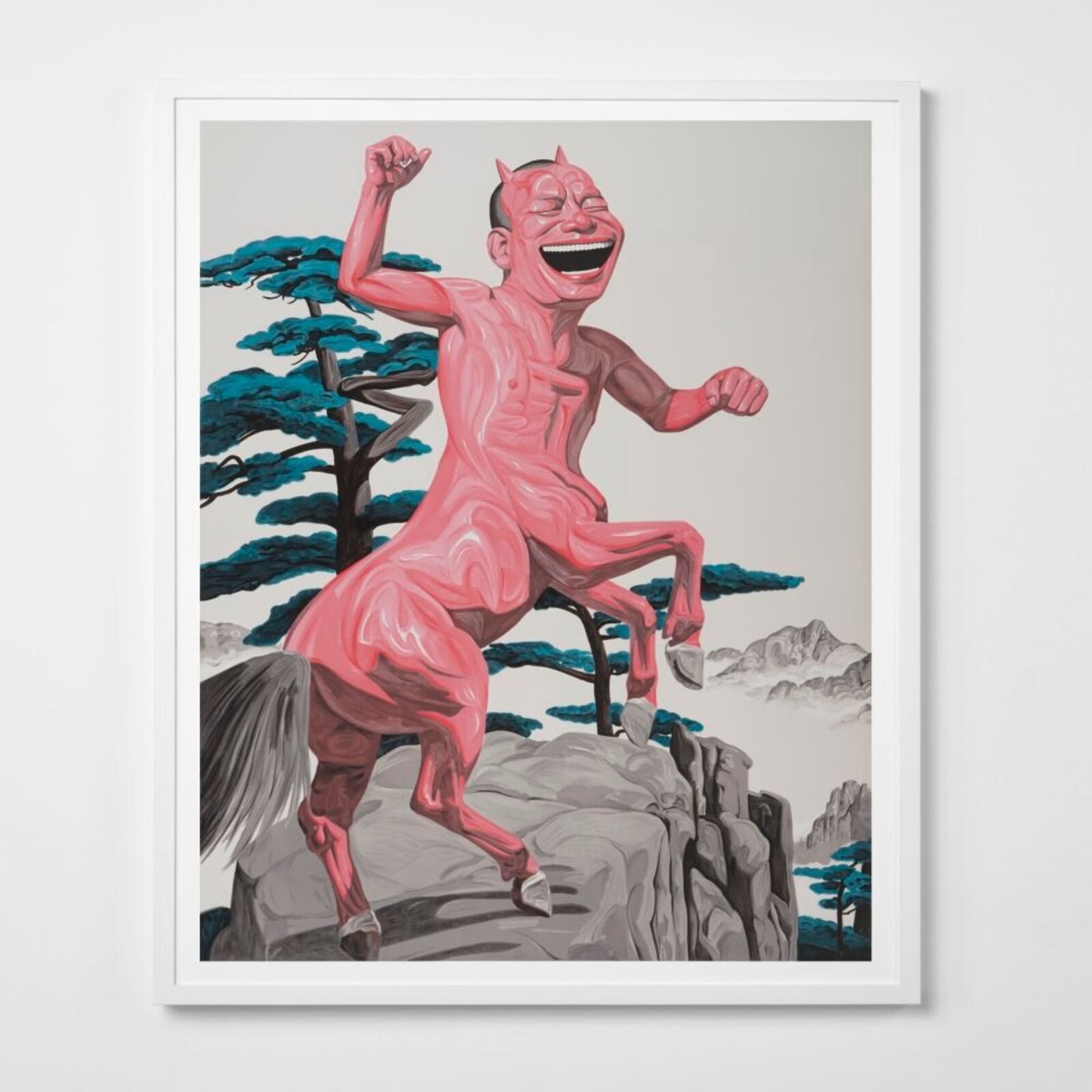 Pine Tree by Yue Minjun, 2009