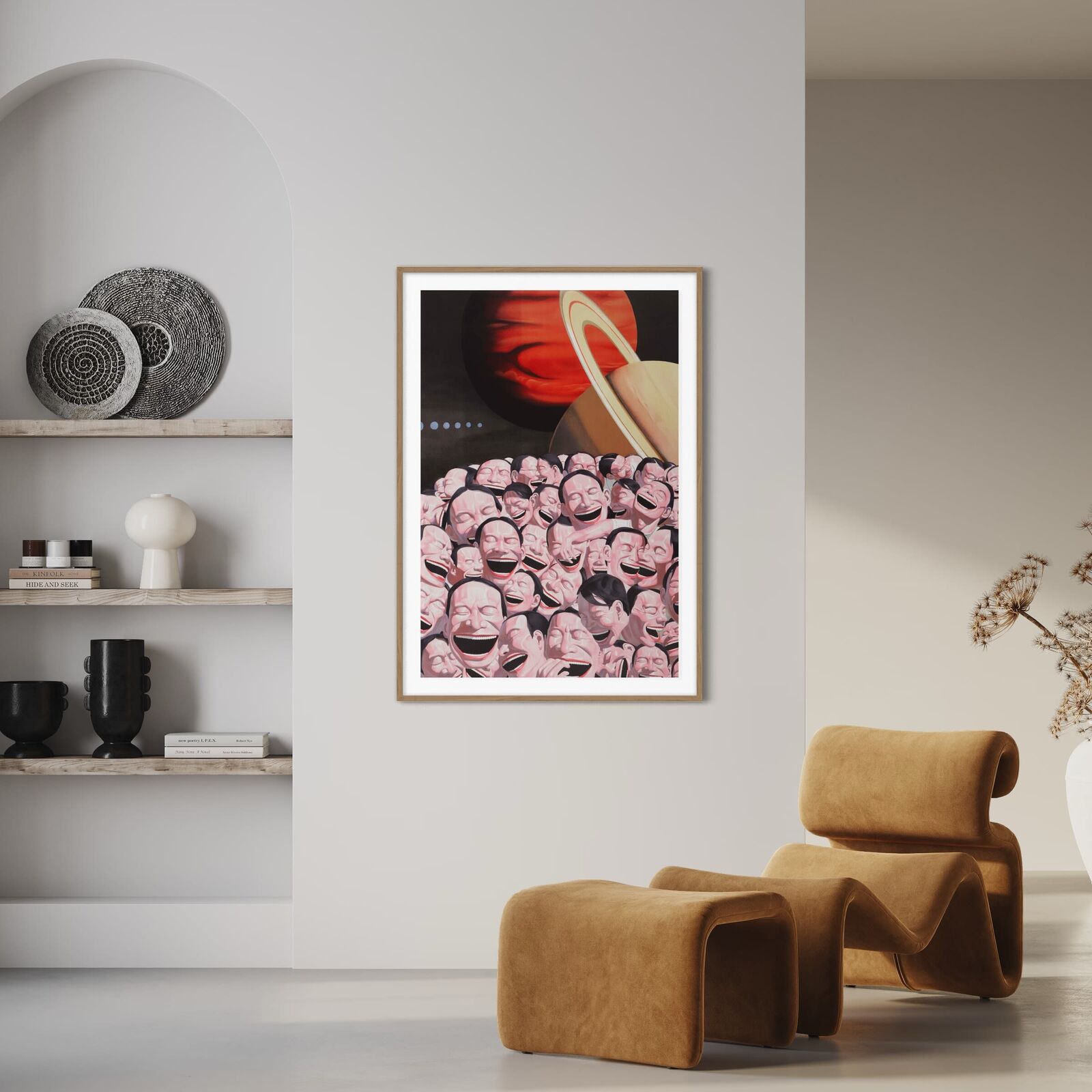 Artwork by Yue Minjun, Starry Night, Made of Lithograph on paper 