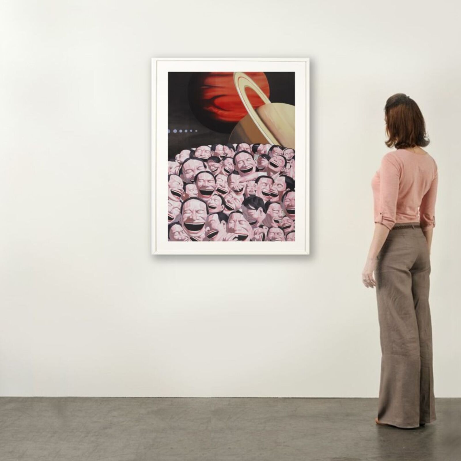 Artwork by Yue Minjun, Starry Night, Made of Lithograph on paper 