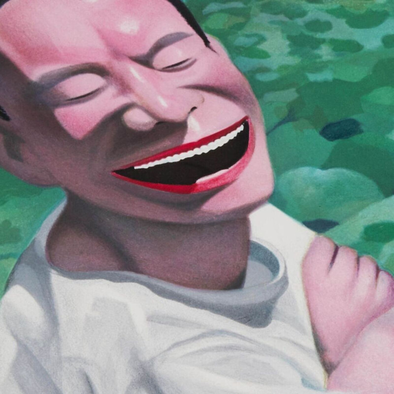 Artwork by Yue Minjun, Lotus Pool, Made of Lithograph on paper 