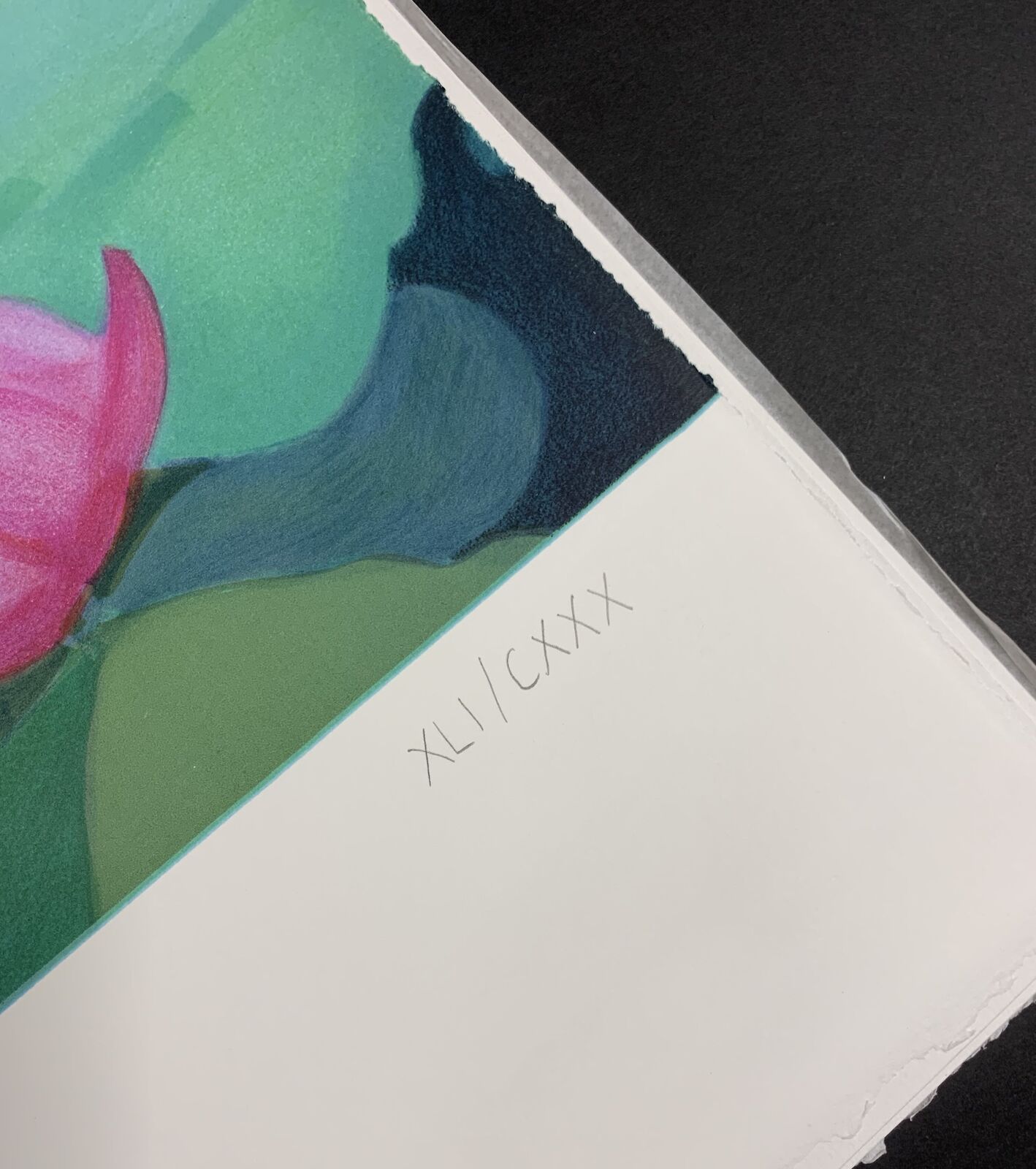 Artwork by Yue Minjun, Lotus Pool, Made of Lithograph on paper 